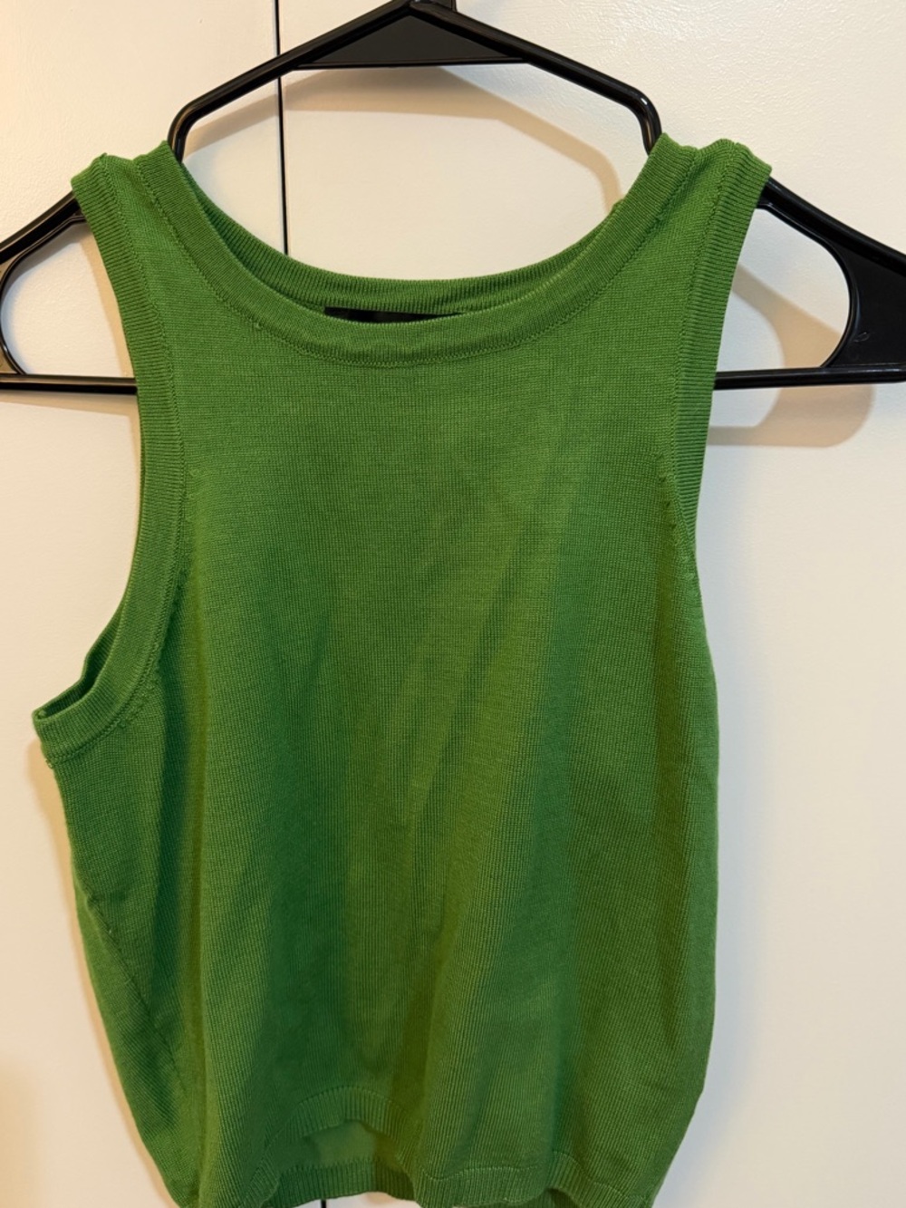 Kittenish Kelly Green Ribbed Tank Top